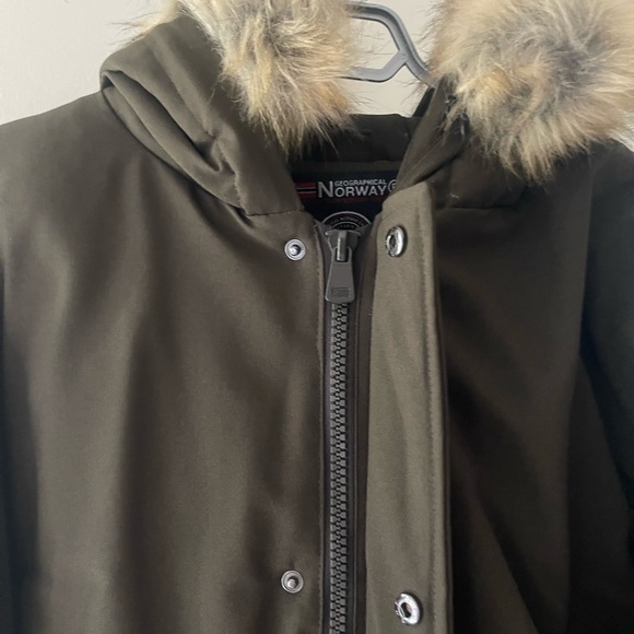 Geographical Norway Hooded Parka Size Small - Picture 3 of 14